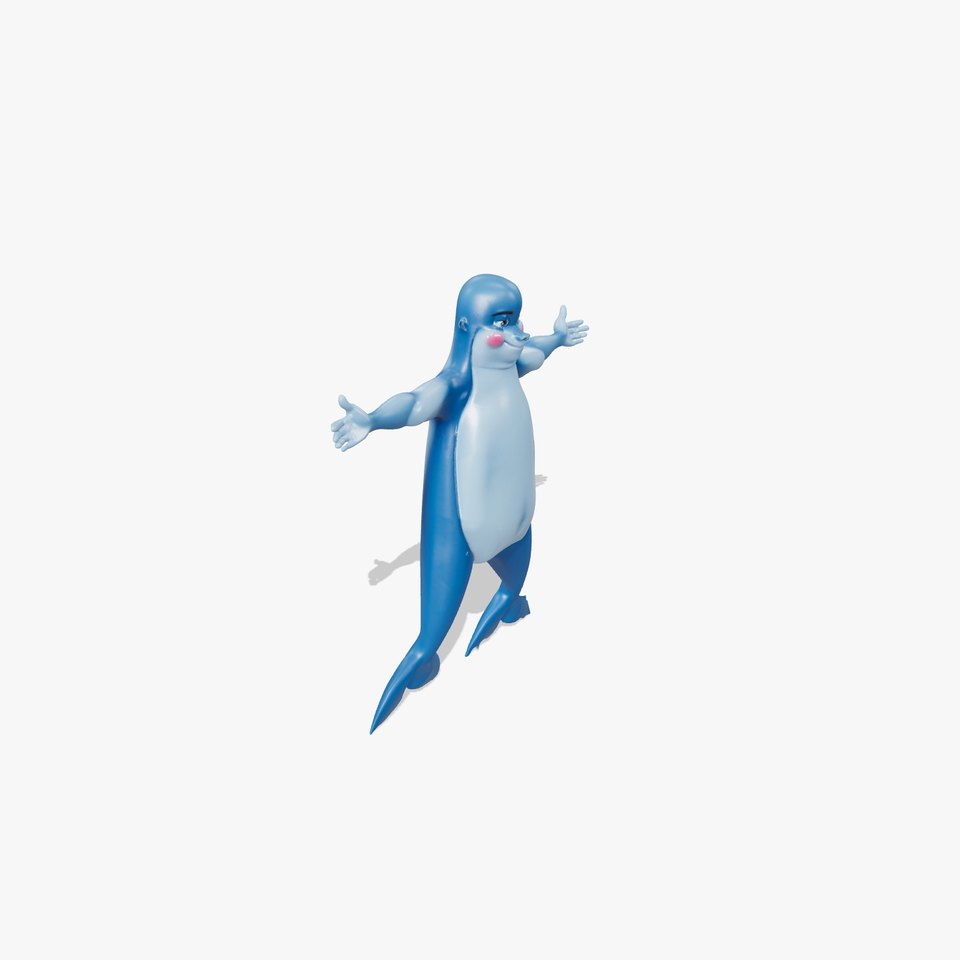 Cartoon Seal Character model pack